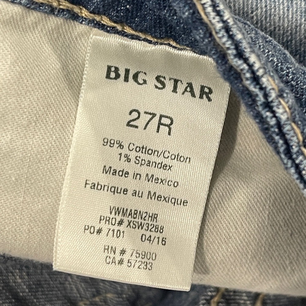 Big Star Maddie Boot Denim Distressed Jeans Size 27 - Picture 5 of 7